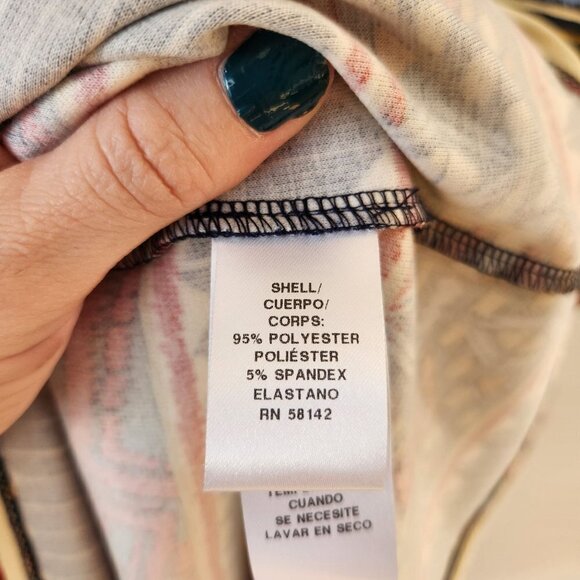 NWT Wisp Stitch Fix Gloria Ponte Knit Geometric Colorful Shift Dress Petite 10 - Picture 9 of 10